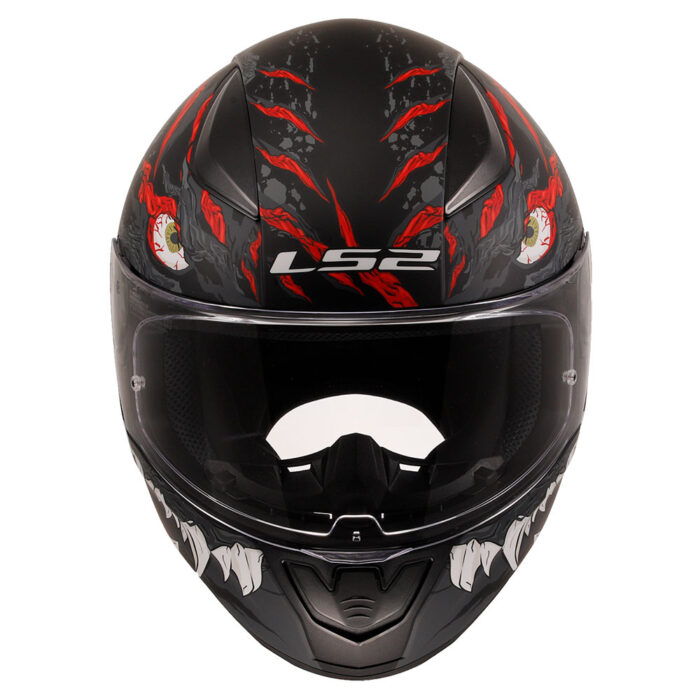 Kaciga LS2 Full Face FF353 RAPID II KAIJU crno belo crvena - Slika 5