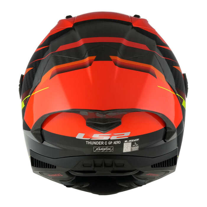 Kaciga LS2 Full Face FF805 THUNDER CARBON GP AERO FIRE crveno crna - Slika 4