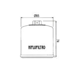 Filter ulja HF204RC Hiflo (RACING) - Slika 2
