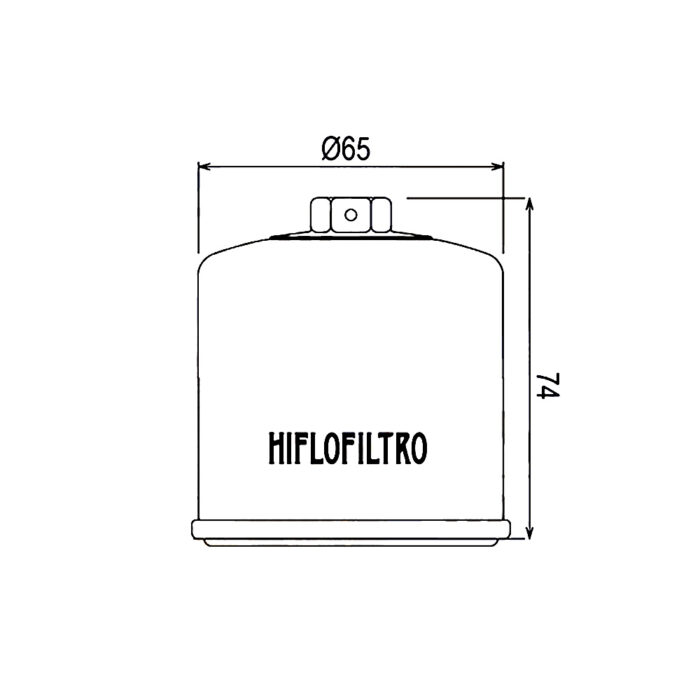 Filter ulja HF204RC Hiflo (RACING) - Slika 2