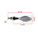 Žmigavci univerzalni carbon LED homologovani - Slika 3