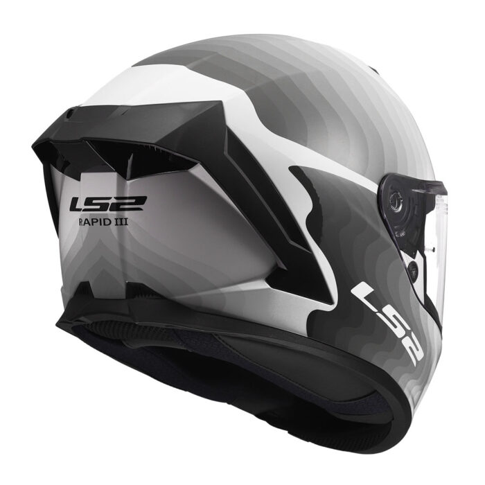Kaciga LS2 Full Face FF820 RAPID III FLOW belo siva - Slika 5