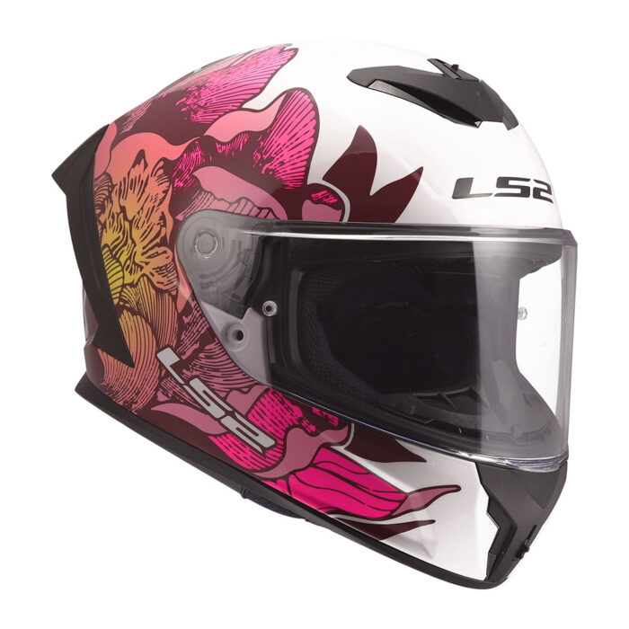 Kaciga LS2 Full Face FF820 RAPID III POPPIES II belo roza - Slika 6