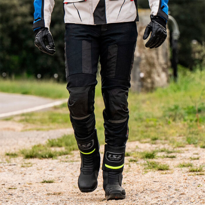Pantalone LS2 COMO AIR muške crno tamno sive - Slika 4