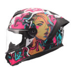 Kaciga LS2 Full Face FF820 RAPID III CYBERG ljubičasta - Slika 2