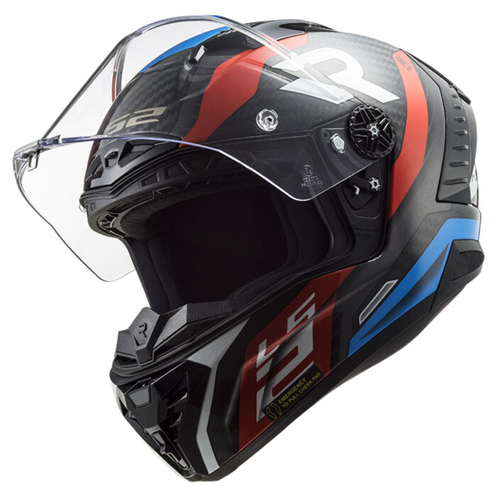 Kaciga LS2 Full Face FF805 THUNDER CARBON SUPRA crveno plava - Slika 5