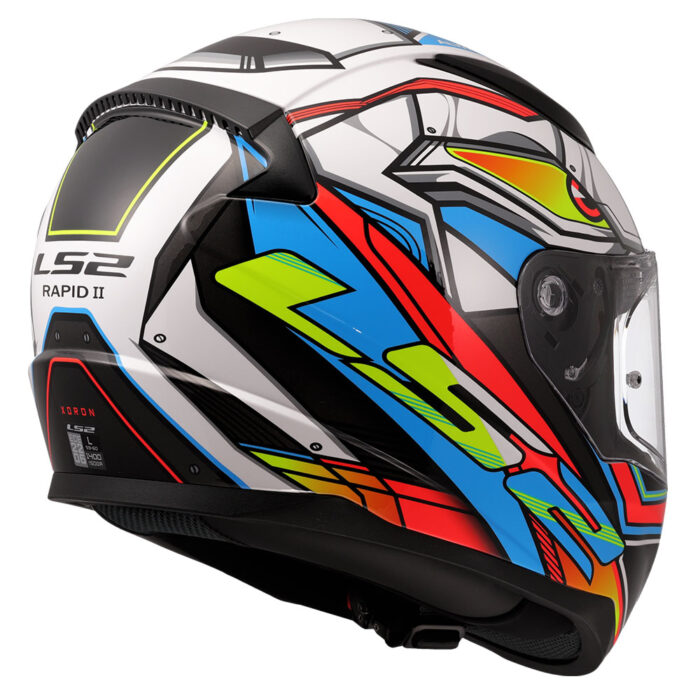Kaciga LS2 Full Face FF353 RAPID II XDRON belo narandžasta - Slika 5
