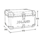 Centralni kofer X-LAND ALU crni 55L - Slika 4