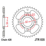 Lančanik zadnji JT  JTR829-45-50-35031 (50)45 zuba - Slika 8
