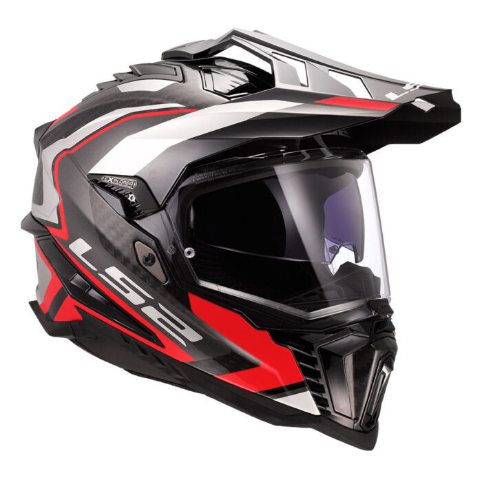 Kaciga LS2 Enduro MX701 EXPLORER CARBON FRONTIER II crvena - Slika 7
