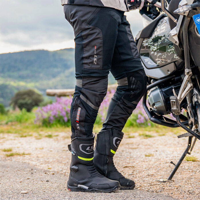 Pantalone LS2 COMO AIR muške crno tamno sive - Slika 5