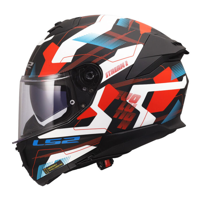 Kaciga LS2 Full Face FF808 STREAM II MIKA belo plavo crvena - Slika 2