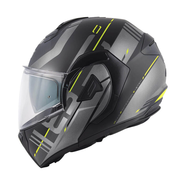 Kaciga GIVI Flip Up X30 PULSAR titanium žuta - Slika 3