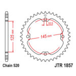 Lančanik zadnji JT JTR1131-50-50-13030 (420) 50 zuba - Slika 7