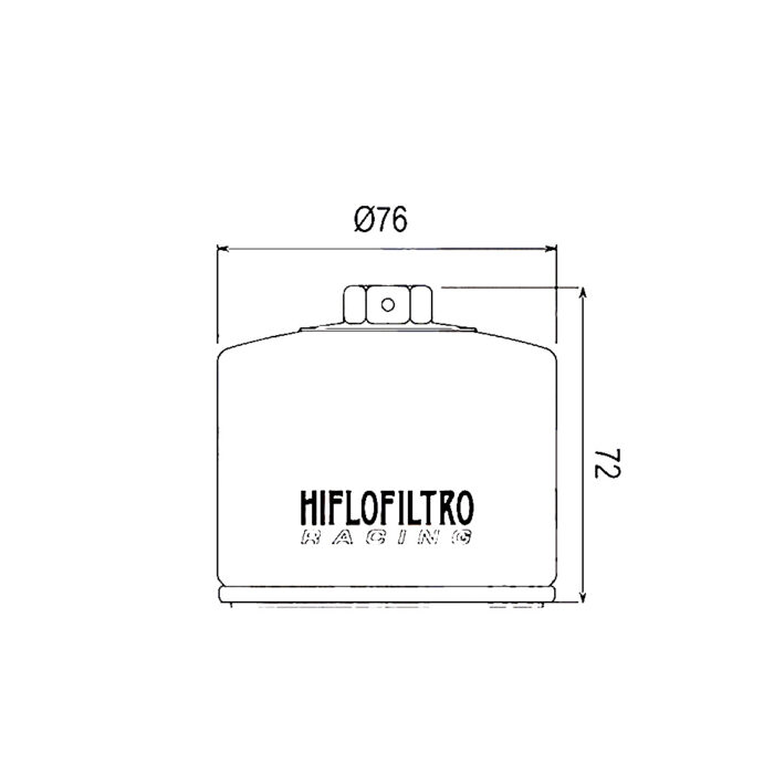 Filter ulja HF160RC Hiflo (RACING) - Slika 2