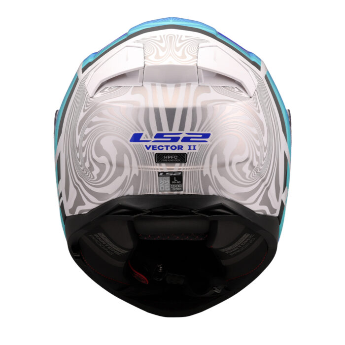 Kaciga LS2 Full Face FF811 VECTOR II FREEDOM belo siva - Slika 4