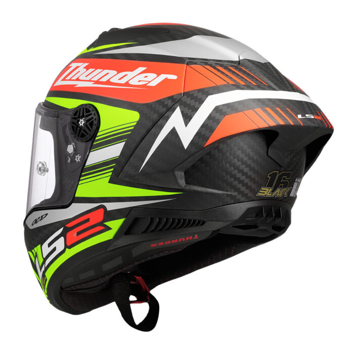 Kaciga LS2 Full Face FF805 THUNDER CARBON GP AERO REPLICA crna - Slika 3