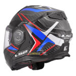 Kaciga LS2 Flip Up FF901 ADVANT X FUTURE carbon plavo crvena sa naočarima - Slika 3