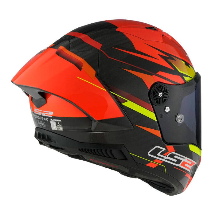 Kaciga LS2 Full Face FF805 THUNDER CARBON GP AERO FIRE crveno crna - Slika 5