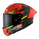 Kaciga LS2 Full Face FF805 THUNDER CARBON GP AERO FIRE crveno crna - Slika 2