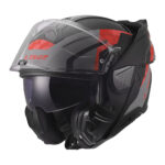 Kaciga LS2 Flip Up FF910 ADVANT II GLIDE crno sivo crvena - Slika 2