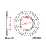 Lančanik zadnji JT JTR1317-40 (525) 40 zuba - Slika 9