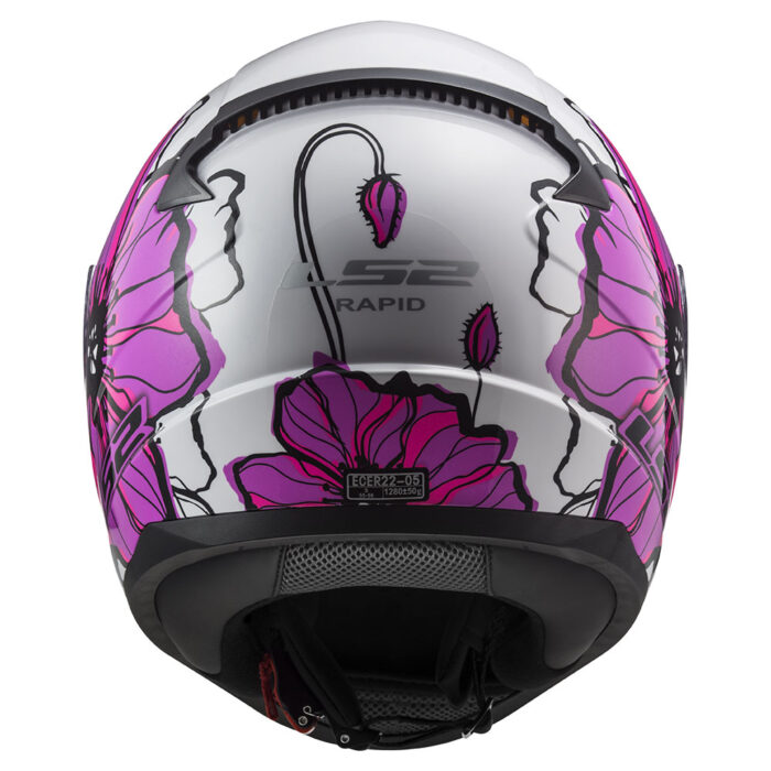 Kaciga LS2 Full Face FF353 RAPID II POPPIES roza - Slika 4