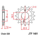 Lančanik prednji JT JTF781-14 (525) 14 zuba - Slika 10