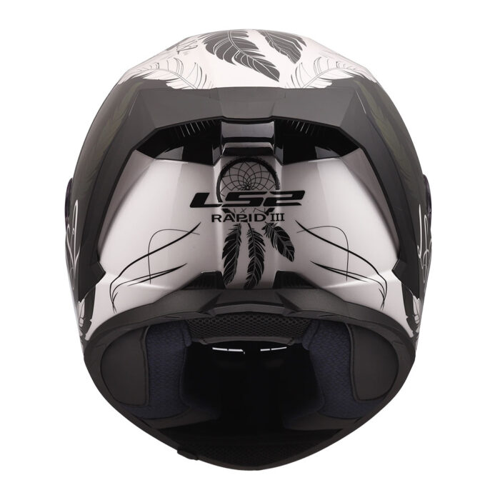 Kaciga LS2 Full Face FF820 RAPID III BOHO belo crno roza - Slika 4