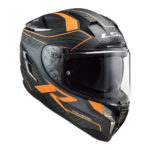 Kaciga LS2 Full Face FF327 CHALLENGER CARBON narandžasta sa naočarima - Slika 3