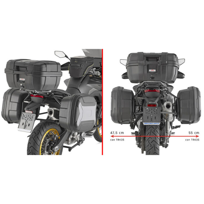 Centralni kofer GIVI TREKKER BLACK LITE TRK52BB Monokey 52L crni - Slika 3
