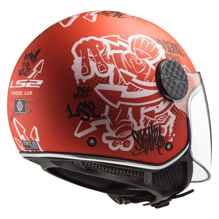 Kaciga LS2 Jet OF558 SPHERE LUX SKATER mat crvena - Slika 5