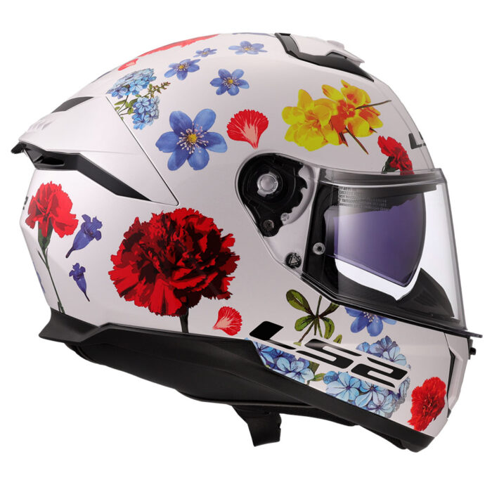 Kaciga LS2 Full Face FF808 STREAM II FLOWERS bela sa naočarima - Slika 6