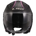 Kaciga LS2 Jet OF603 INFINITY II LOTUS mat crno roza sa naočarima - Slika 4