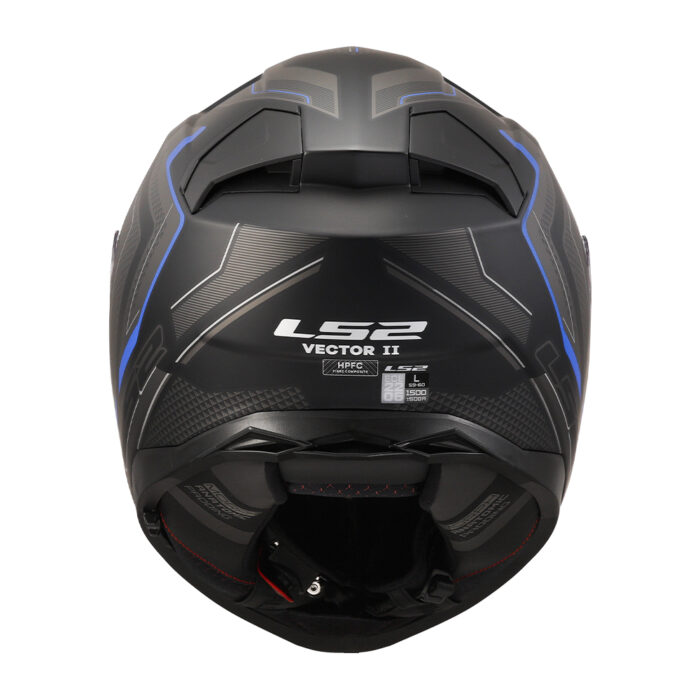 Kaciga LS2 Full Face FF811 VECTOR II ALIZER crno plava sa naočarima - Slika 3