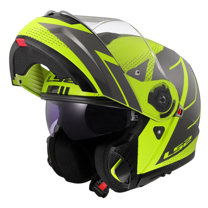 Kaciga LS2 Flip Up FF908 STROBE II CODE žuto siva - Slika 8