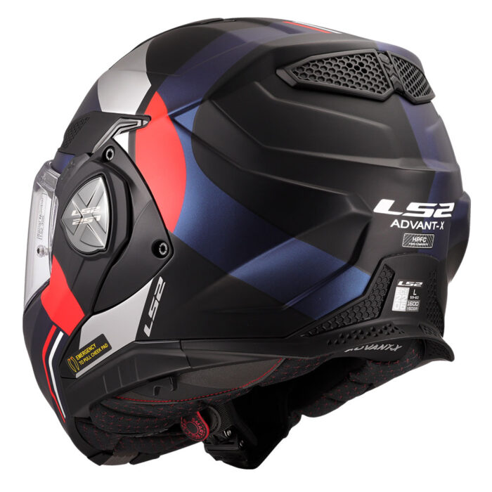 Kaciga LS2 Flip Up FF901 ADVANT X ULTRA crno plavo crvena sa naočarima - Slika 3