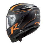Kaciga LS2 Full Face FF327 CHALLENGER CARBON narandžasta sa naočarima - Slika 2