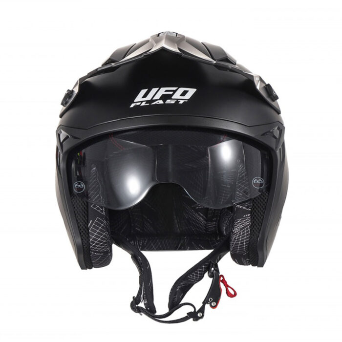 Kaciga UFO jet SHERATAN crna - Slika 3