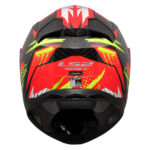 Kaciga LS2 Full Face FF811 VECTOR II CARBON TANTIC crveno žuta - Slika 4