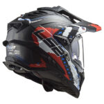 Kaciga LS2 Enduro MX701 EXPLORER EXTEND CARBON crveno crna - Slika 6