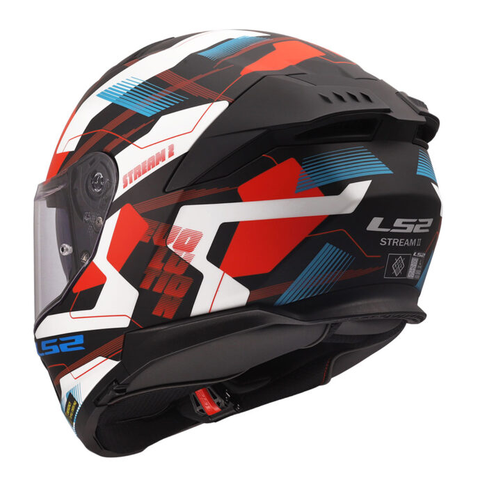 Kaciga LS2 Full Face FF808 STREAM II MIKA belo plavo crvena - Slika 3
