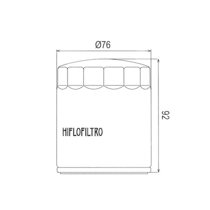 Filter ulja HF171B Hiflo - Slika 2