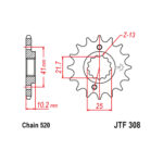 Lančanik prednji JT  JTF308-15RB (520)15 zuba