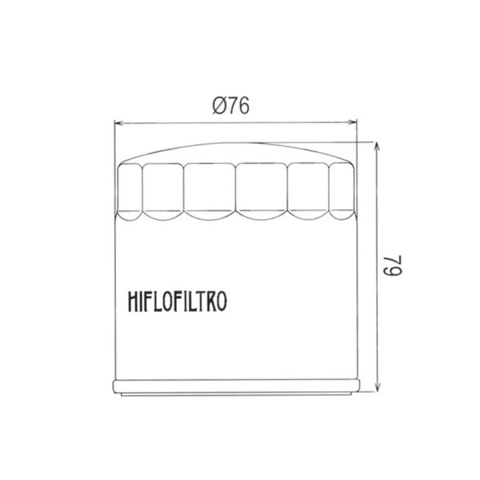 Filter ulja HF163 Hiflo - Slika 2