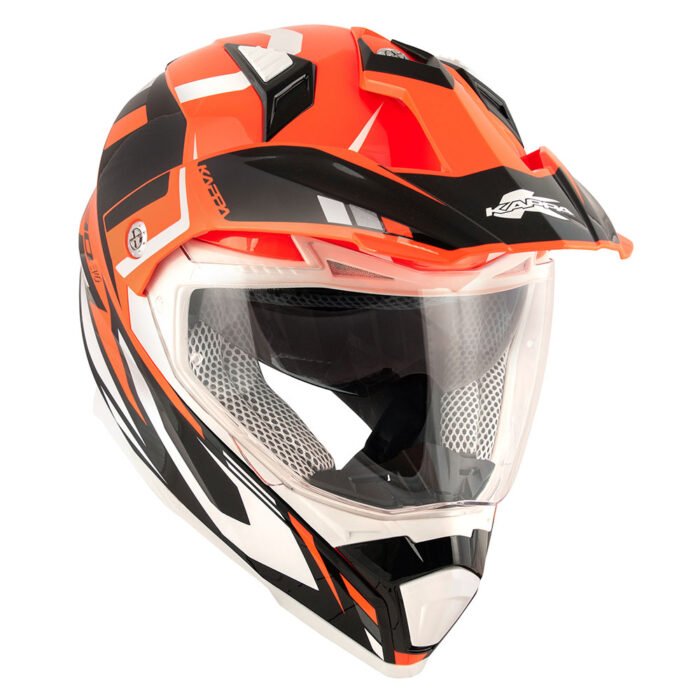 Kaciga Kappa Enduro KV30R GRAYER narandžasto crna - Slika 5
