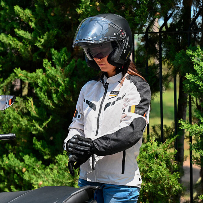 Jakna LS2 GARDA AIR ženska crno siva - Slika 4