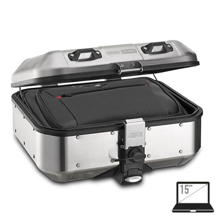 Centralni kofer GIVI TREKKER DOLOMITI DLM30A ALU niklovani Monokey 30L - Slika 5