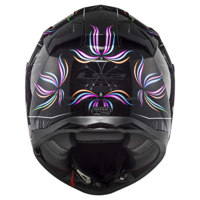 Kaciga LS2 Full Face FF811 VECTOR II TROPICAL belo crna sa naočarima - Slika 3
