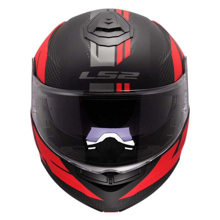 Kaciga LS2 Flip Up FF908 STROBE II CODE crno crvena - Slika 8